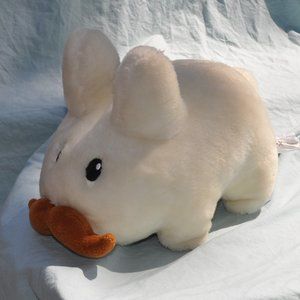 plush 14" kozic kidrobot stach labbit 2014 mustache bunny stuffed animal (w578)